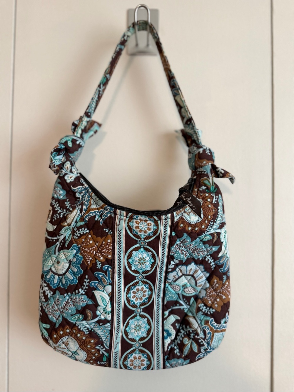 Vera Bradley Quilted Floral Hobo Shoulder Bag